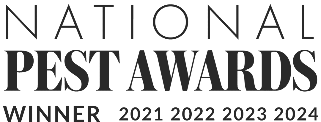 National Pest Awards - Winner 2021 to 2025 - Dark