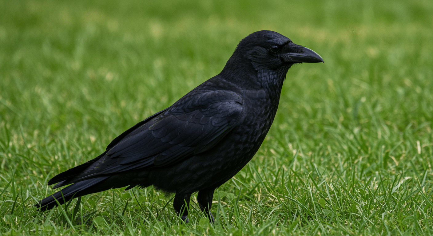 Crow in Field