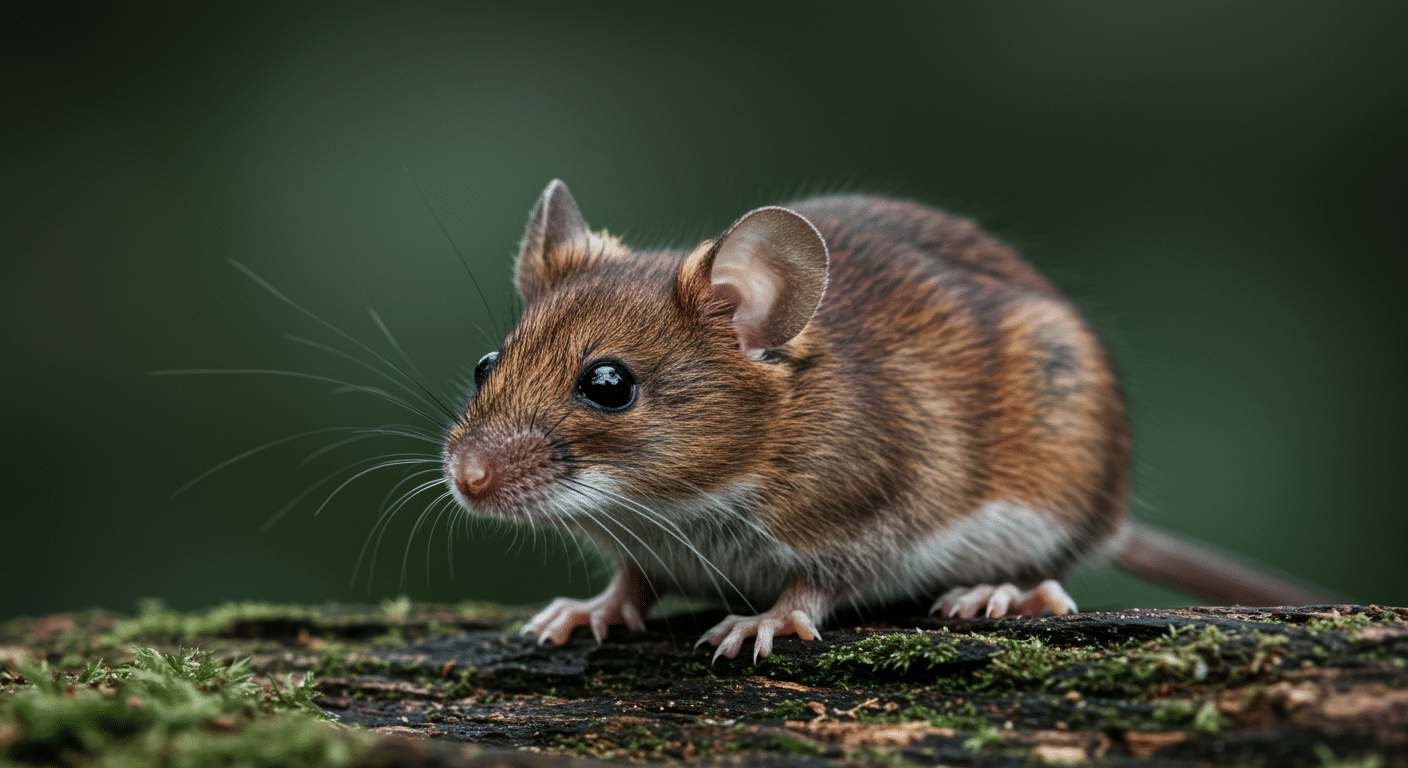 Field Mouse on Branch