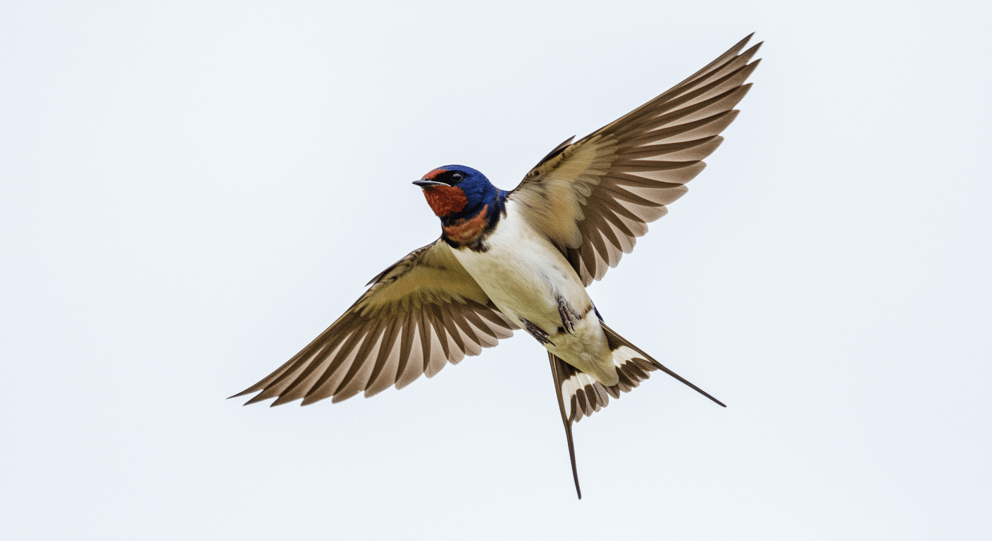 Starling in flight