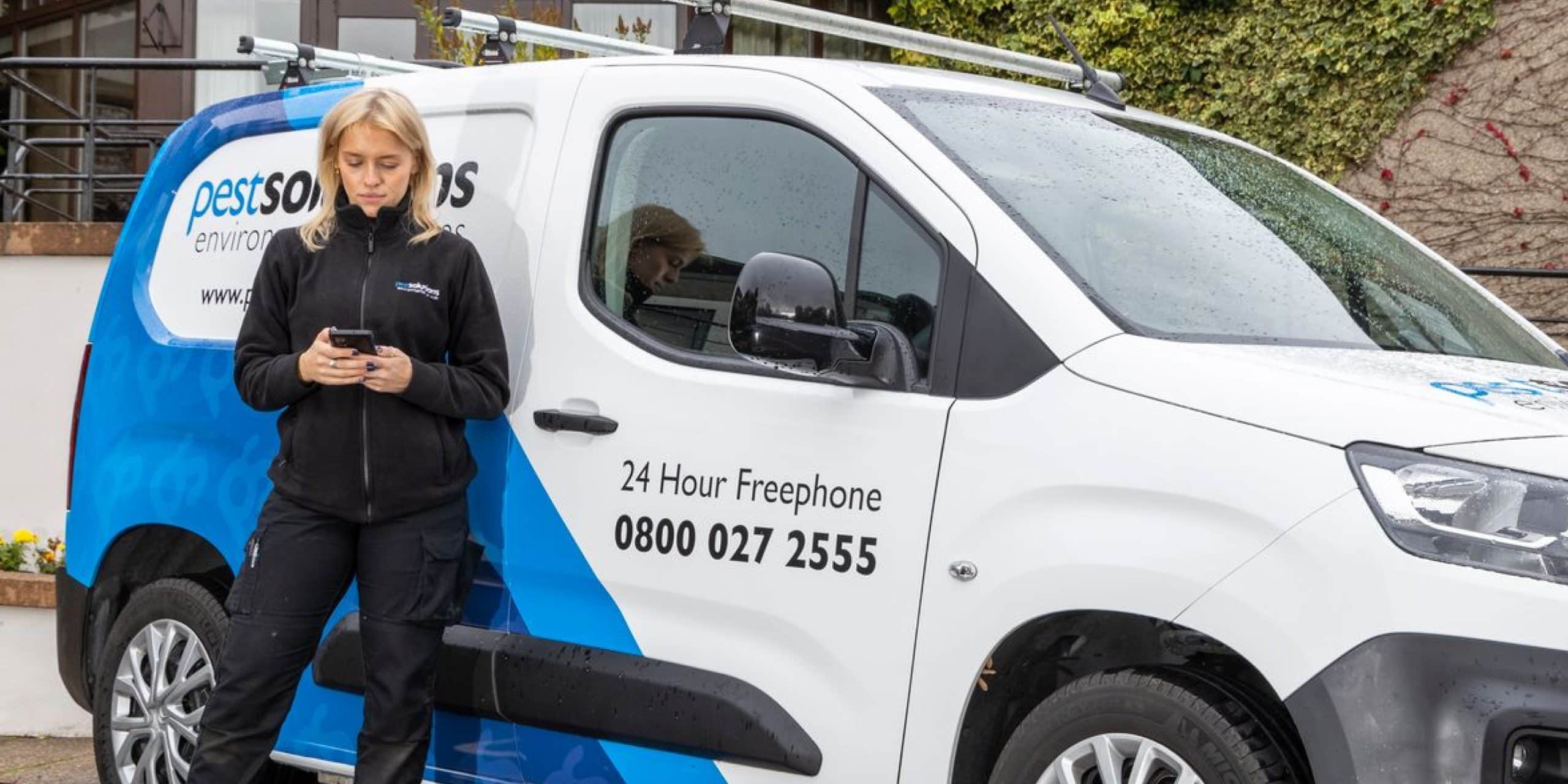 Edinburgh Pest Controller With Pest Solutions Van