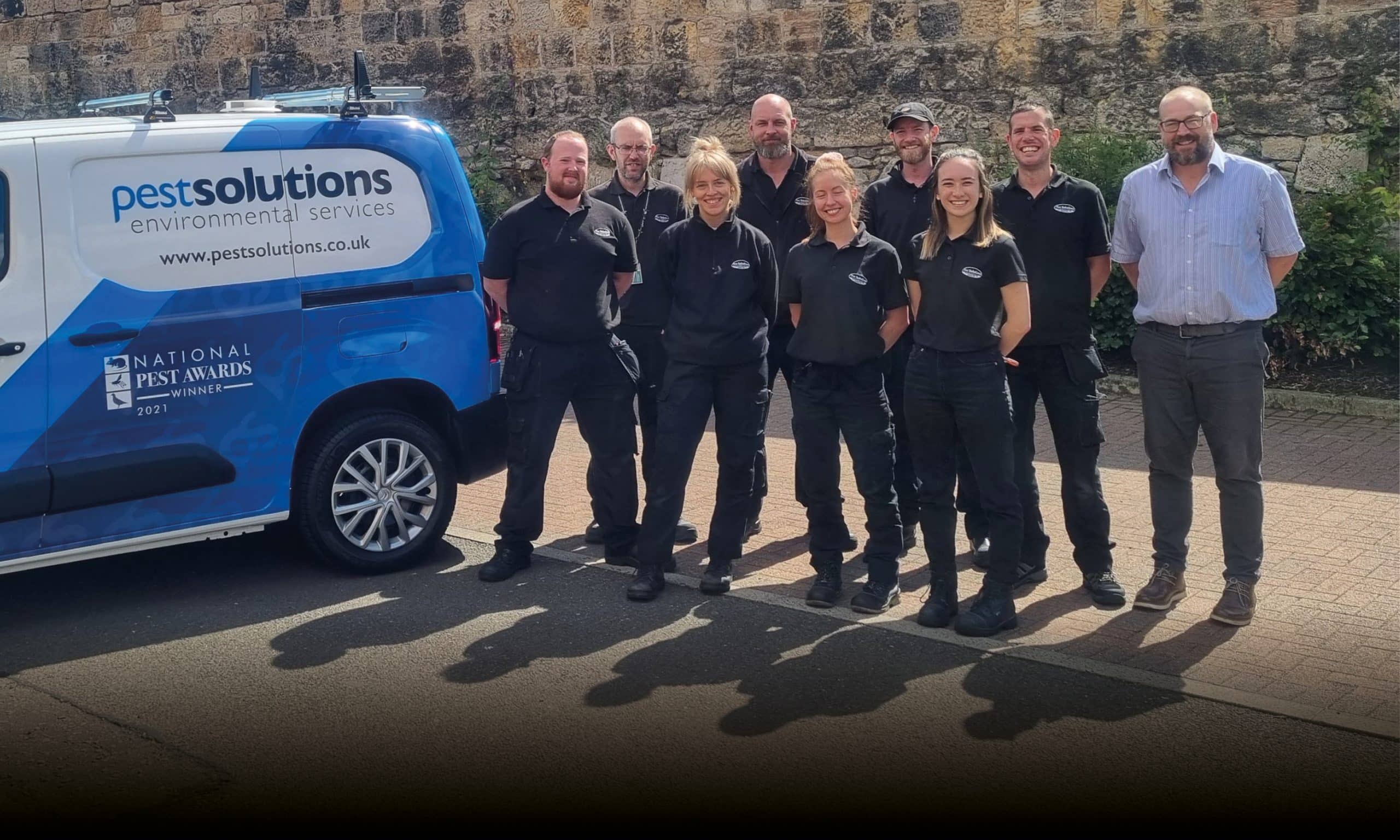 Pest Solutions pest control team with branded van in Southend-on-Sea